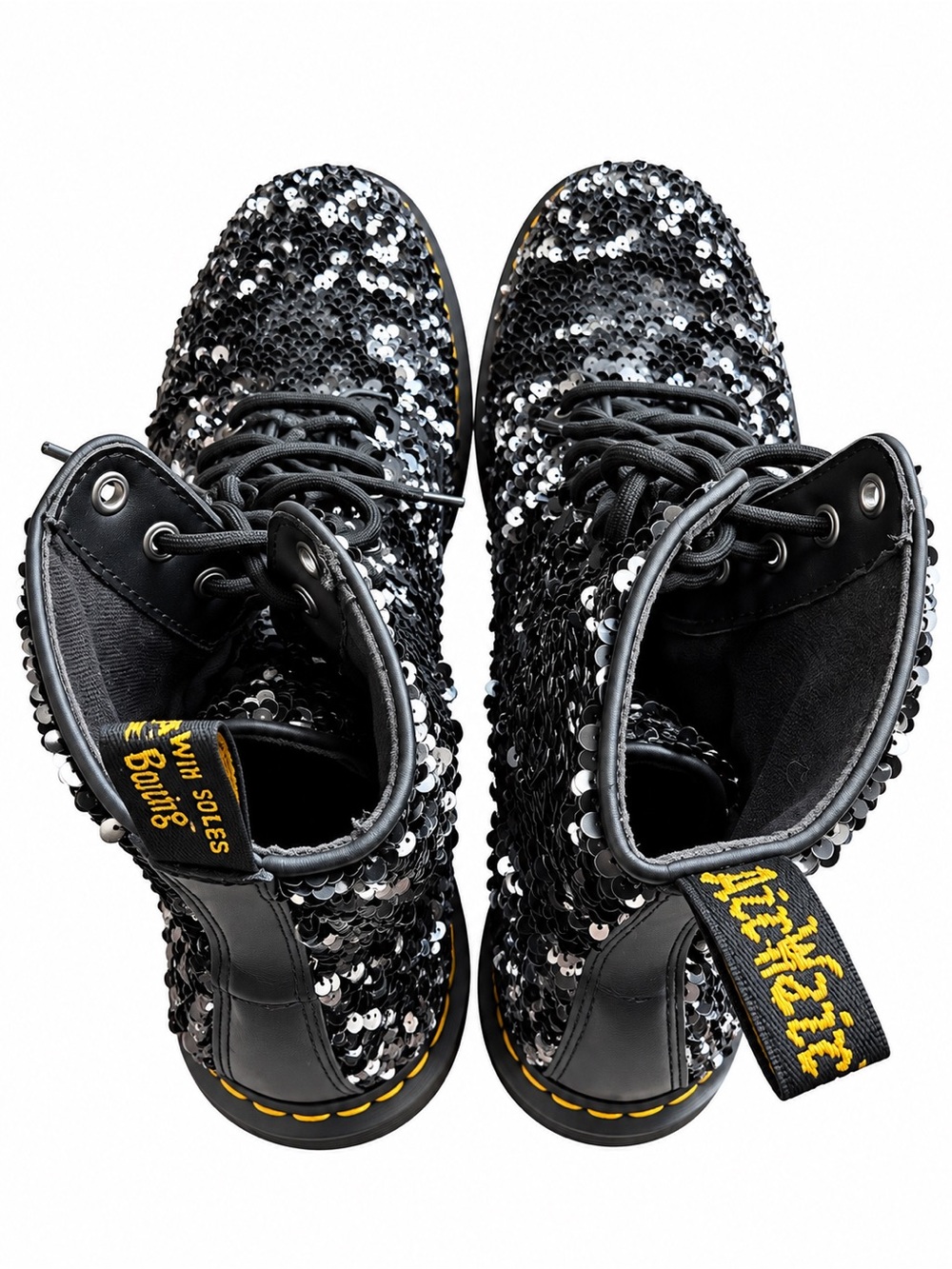 Dr. Martens 1460 Pascal Reversible Sequin boots - Picture 2 of 7